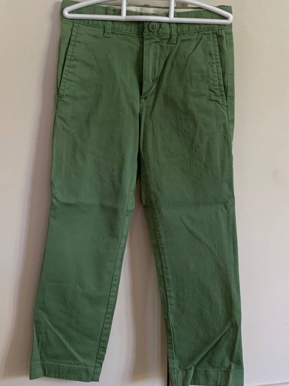 Crewcuts Boys Slim Stretch Chino Pants Green Size 6